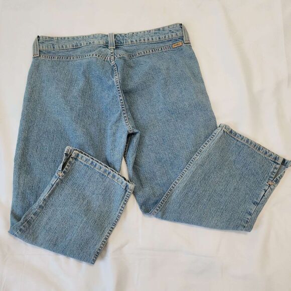 Levi Strauss Signature Stretch Capri Jean Women's Light Wash Sz Misses 14 Used - Picture 11 of 16